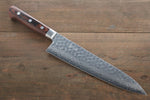 Seisuke VG10 17 Layer Damascus Gyuto  210mm Mahogany Handle - Japannywholesale