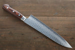 Seisuke VG10 17 Layer Damascus Gyuto  210mm Mahogany Handle - Japannywholesale