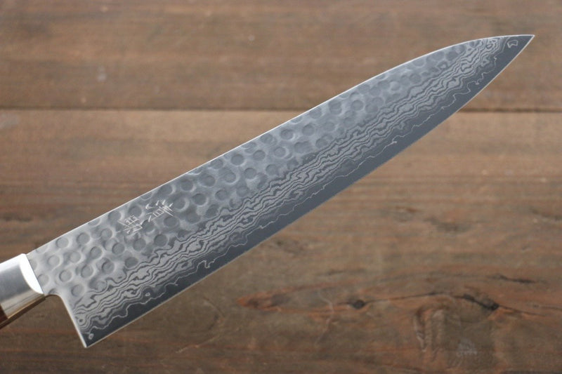 Seisuke VG10 17 Layer Damascus Gyuto  210mm Mahogany Handle - Japannywholesale