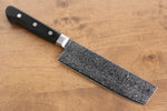 Seisuke Kagami AUS10 Mirrored Finish Damascus Nakiri  170mm Black Pakka wood Handle - Japannywholesale