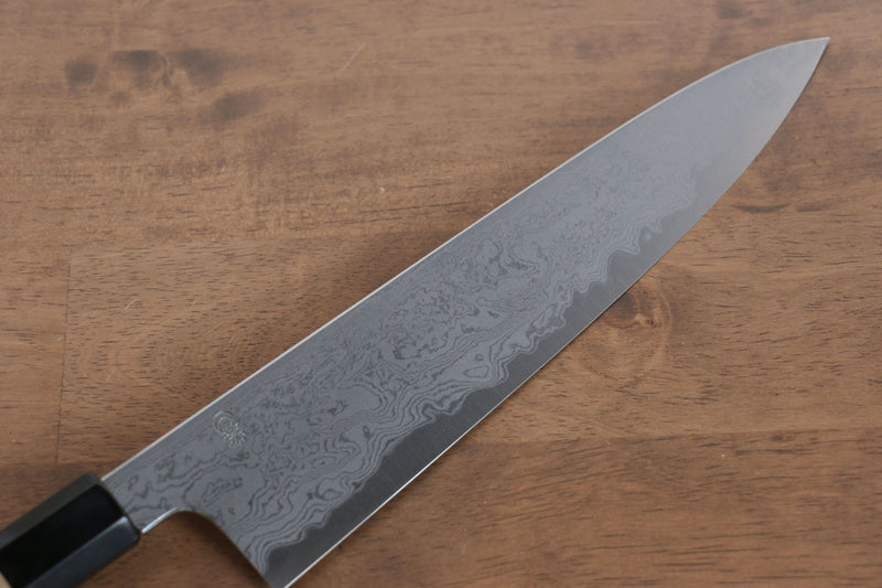 Kikuzuki Blue Steel No.1 Damascus Gyuto  240mm Magnolia Handle - Japannywholesale