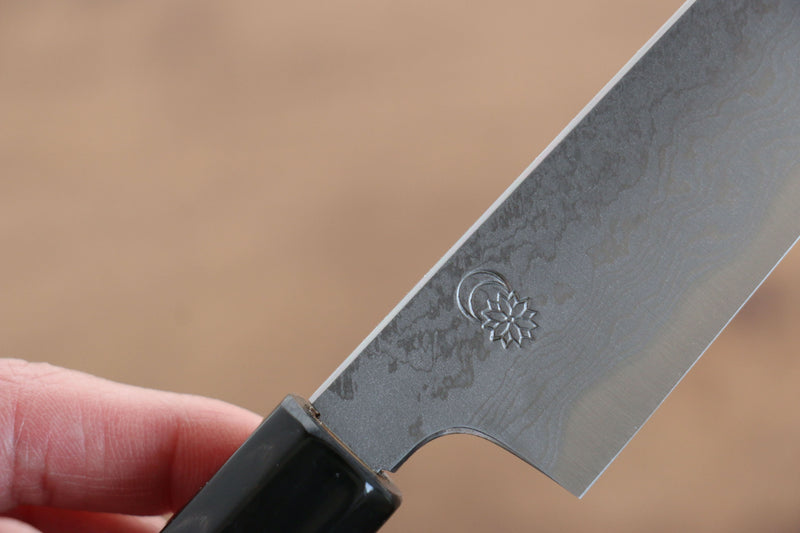 Kikuzuki Blue Steel No.1 Damascus Petty-Utility  150mm Magnolia Handle - Japannywholesale