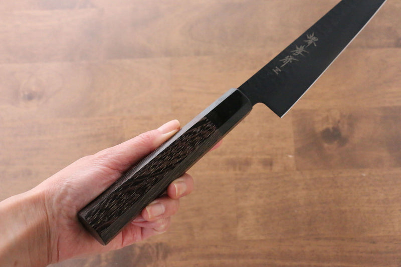 Sakai Takayuki Kurokage VG10 Hammered Teflon Coating Sujihiki  240mm Wenge Handle - Japannywholesale