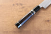 Jikko Blue Steel Damascus Kiritsuke Sujihiki  270mm Ebony with Double Ring Handle - Japannywholesale