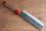 Seisuke Kurumi Blue Steel Kurouchi Usuba  165mm Walnut(With Double Red Pakka wood) Handle - Japannywholesale