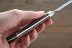 Seisuke VG10 17 Layer Damascus Petty-Utility  135mm Mahogany Handle - Japannywholesale