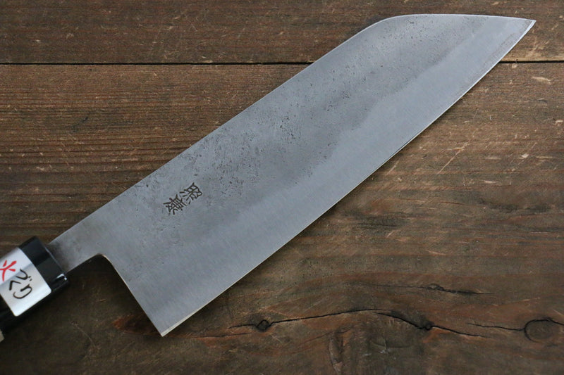 Fujiwara Teruyasu White Steel No.1 Nashiji Santoku  180mm with Magnolia Handle - Japannywholesale