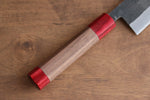 Seisuke Kurumi Blue Steel Kurouchi Santoku  165mm Walnut(With Double Red Pakka wood) Handle - Japannywholesale