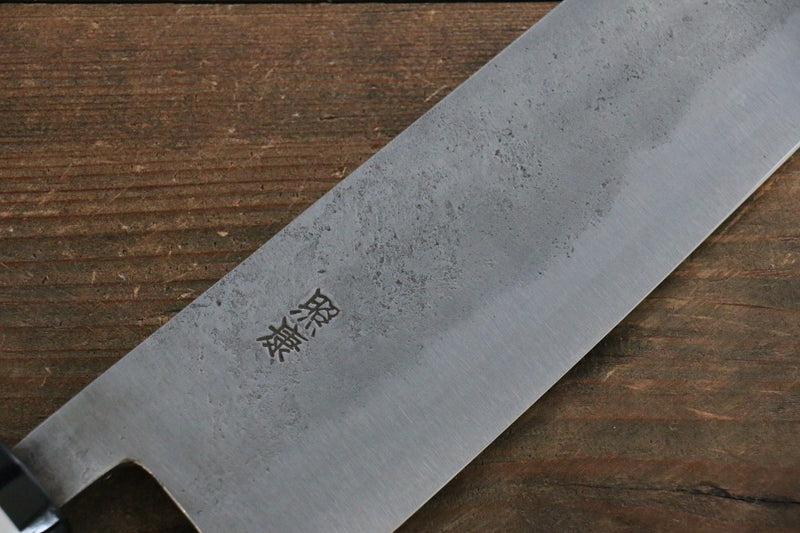 Fujiwara Teruyasu White Steel No.1 Nashiji Santoku  180mm with Magnolia Handle - Japannywholesale