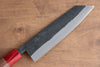 Seisuke Kurumi Blue Steel Kurouchi Bunka  180mm Walnut(With Double Red Pakka wood) Handle - Japannywholesale