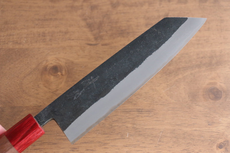 Seisuke Kurumi Blue Steel Kurouchi Bunka  180mm Walnut(With Double Red Pakka wood) Handle - Japannywholesale