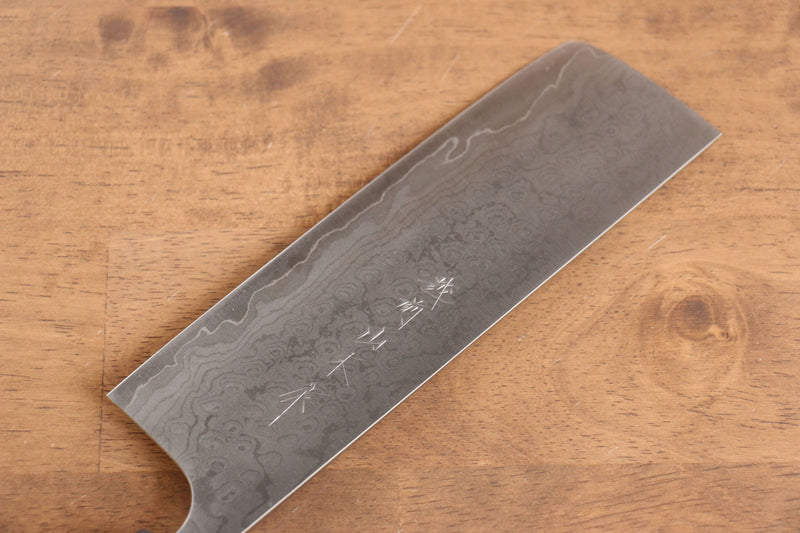 Nao Yamamoto VG10 Damascus Nakiri  165mm Cherry Blossoms Handle - Japannywholesale