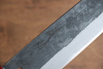 Seisuke Kurumi Blue Steel Kurouchi Bunka  180mm Walnut(With Double Red Pakka wood) Handle - Japannywholesale