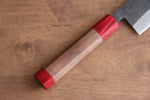 Seisuke Kurumi Blue Steel Kurouchi Bunka  180mm Walnut(With Double Red Pakka wood) Handle - Japannywholesale