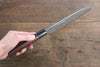 Fujiwara Teruyasu White Steel No.1 Nashiji Santoku  165mm with shitan Handle - Japannywholesale