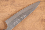 Nao Yamamoto Silver Steel No.3 Nashiji Hammered Damascus Petty-Utility  135mm Shitan Handle - Japannywholesale