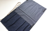 Japanese Style Knife Roll ShiroHikeshi-Ura-Konkasuri 4 Pockets - Japannywholesale