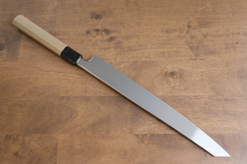 Sakai Kikumori VG10 Mirrored Finish Kiritsuke Yanagiba  300mm Magnolia Handle - Japannywholesale