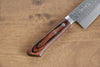 Kunihira Kokuryu VG10 Hammered Santoku  170mm Mahogany Handle - Japannywholesale