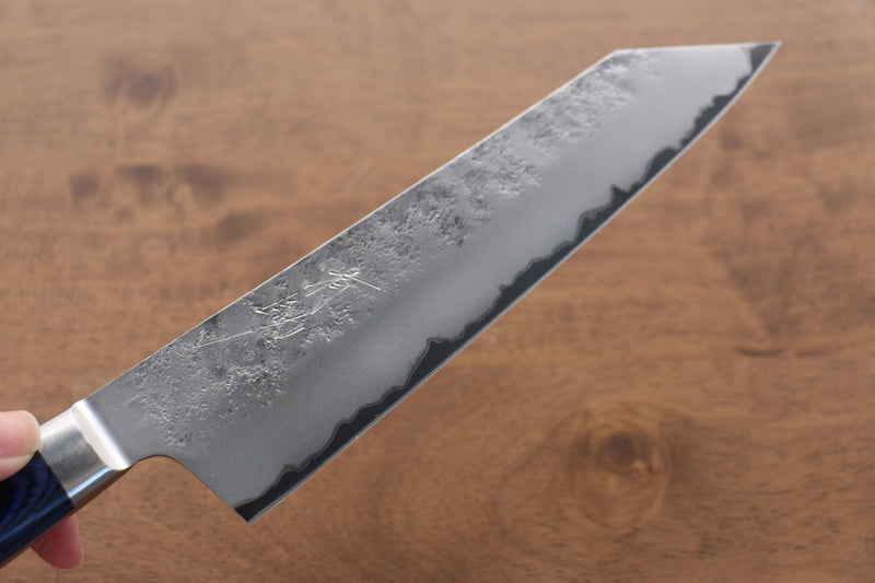 Seisuke Blue Steel No.2 Nashiji Japanese Kiritsuke Santoku & Kiritsuke Petty  Blue Pakka wood Handle - Japannywholesale