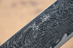 Seisuke Nami AUS10 Mirrored Finish Damascus Nakiri  170mm Oak Handle - Japannywholesale