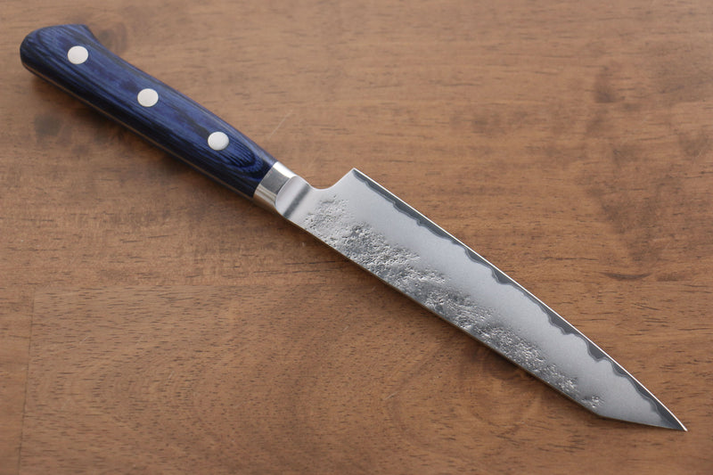 Seisuke Blue Steel No.2 Nashiji Japanese Kiritsuke Santoku & Kiritsuke Petty  Blue Pakka wood Handle - Japannywholesale