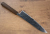 Seisuke Nami AUS10 Mirrored Finish Damascus Gyuto  210mm Oak Handle - Japannywholesale