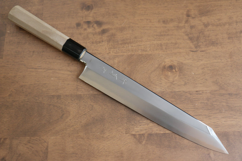 Sakai Kikumori VG10 Mirrored Finish Kiritsuke  270mm Magnolia Handle - Japannywholesale