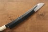 Jikko Silver Steel No.3 Mirrored Finish Kiritsuke Yanagiba  300mm Ebony with Ring Handle - Japannywholesale