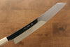 Jikko Silver Steel No.3 Mirrored Finish Kiritsuke Yanagiba  300mm Ebony with Ring Handle - Japannywholesale