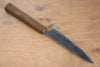 Seisuke Nami AUS10 Mirrored Finish Damascus Petty-Utility  135mm Oak Handle - Japannywholesale