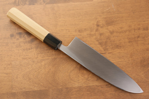 Jikko White Steel No.2 Santoku  180mm Magnolia Handle - Japannywholesale