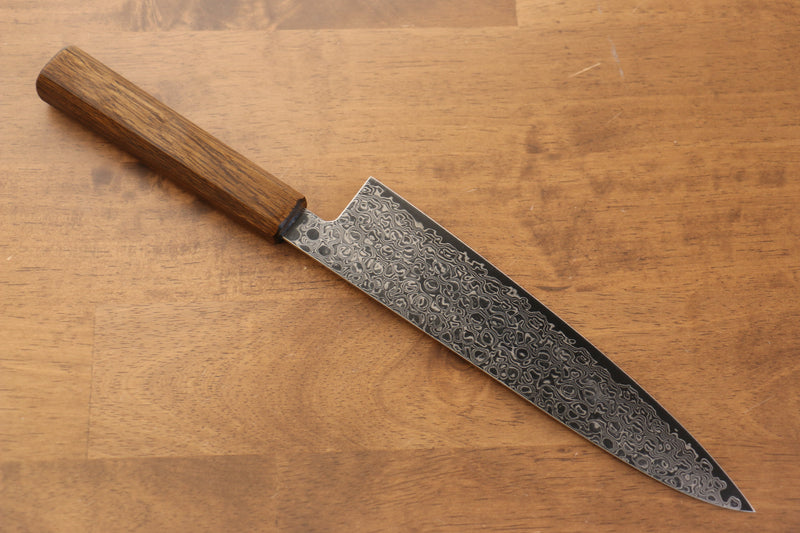 Seisuke ZA-18 Mirrored Finish Damascus Gyuto  210mm Oak Handle - Japannywholesale