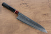 Seisuke VG10 Damascus Gyuto  210mm Black Pakka wood Handle - Japannywholesale