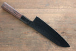 Sakai Takayuki Sakai Takayuki  Kurokage VG10 Hammered Teflon Coating Santoku & Petty 150mm  with Wenge Handle Set - Japannywholesale