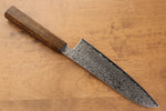 Seisuke ZA-18 Mirrored Finish Damascus Santoku  180mm Oak Handle - Japannywholesale