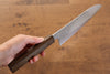 Seisuke ZA-18 Mirrored Finish Damascus Santoku  180mm Oak Handle - Japannywholesale