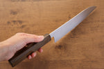 Seisuke ZA-18 Mirrored Finish Damascus Santoku  180mm Oak Handle - Japannywholesale