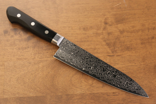 Seisuke Kagami AUS10 Mirrored Finish Damascus Gyuto  180mm Black Pakka wood Handle - Japannywholesale