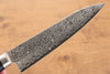 Seisuke Kagami AUS10 Mirrored Finish Damascus Gyuto  180mm Black Pakka wood Handle - Japannywholesale