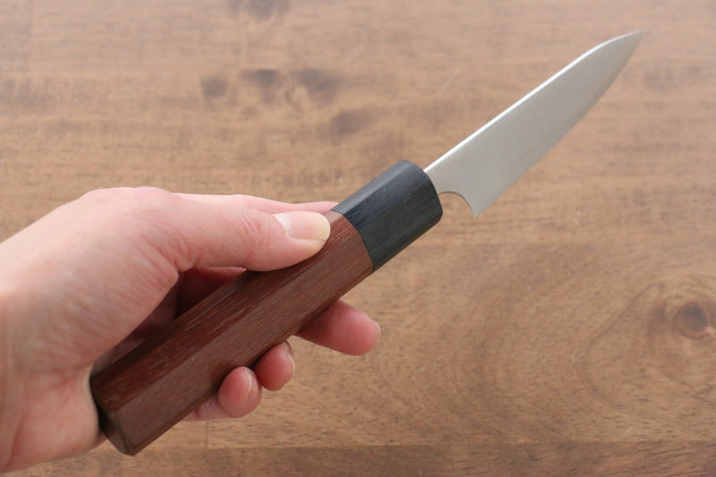 Shibata Takayuki Koutetsu Blue Super Petty-Utility  80mm Jarrah Handle - Japannywholesale