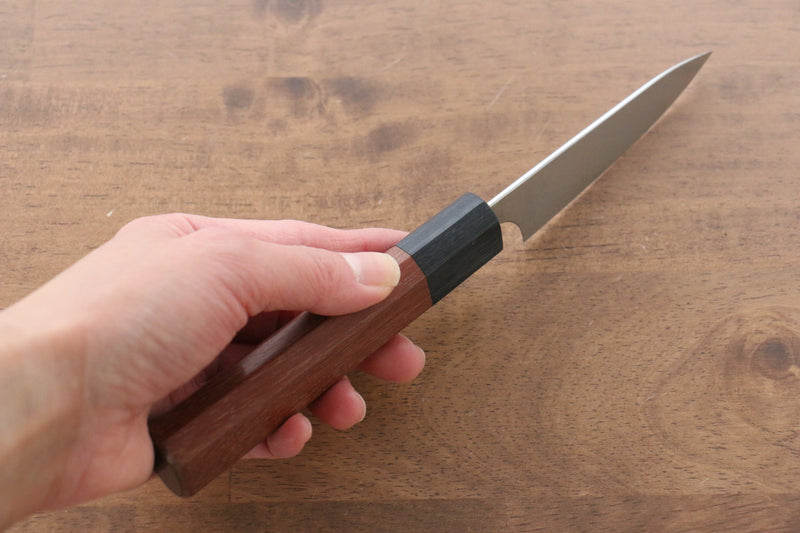 Shibata Takayuki Koutetsu Blue Super Petty-Utility  80mm Jarrah Handle - Japannywholesale