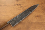 Seisuke Nami AUS10 Mirrored Finish Damascus Gyuto  240mm Oak Handle - Japannywholesale