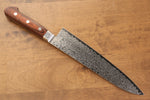 Seisuke Mokusei ZA-18 Mirrored Finish Damascus Gyuto  210mm Brown Pakka wood Handle - Japannywholesale