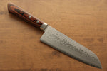 Kunihira Sairyu VG10 Damascus Santoku  170mm Mahogany Handle - Japannywholesale