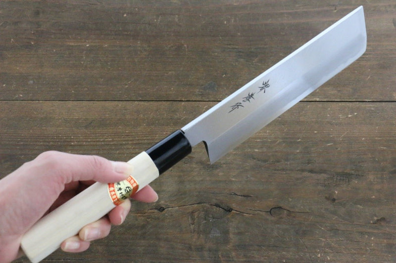 Sakai Takayuki Kasumitogi White Steel Usuba  Magnolia Handle - Japannywholesale