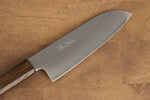 Seisuke VG10 63 Layer Damascus Santoku  170mm Oak Handle - Japannywholesale