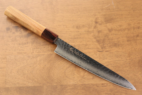 Sakai Takayuki VG10 33 Layer Damascus Petty-Utility  180mm Keyaki (Japanese Elm) Handle - Japannywholesale