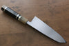 Jikko Shiko White Steel Kiritsuke Deba  180mm Ebony with Double Ring Handle - Japannywholesale