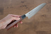 Seki Kanetsugu Heptagon Wood VG10 Hammered Santoku  170mm Pakka wood (heptagonal) Handle - Japannywholesale